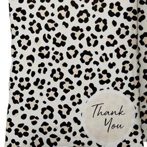 20 Pack Leopard Print "Thank You" Poly Mailers